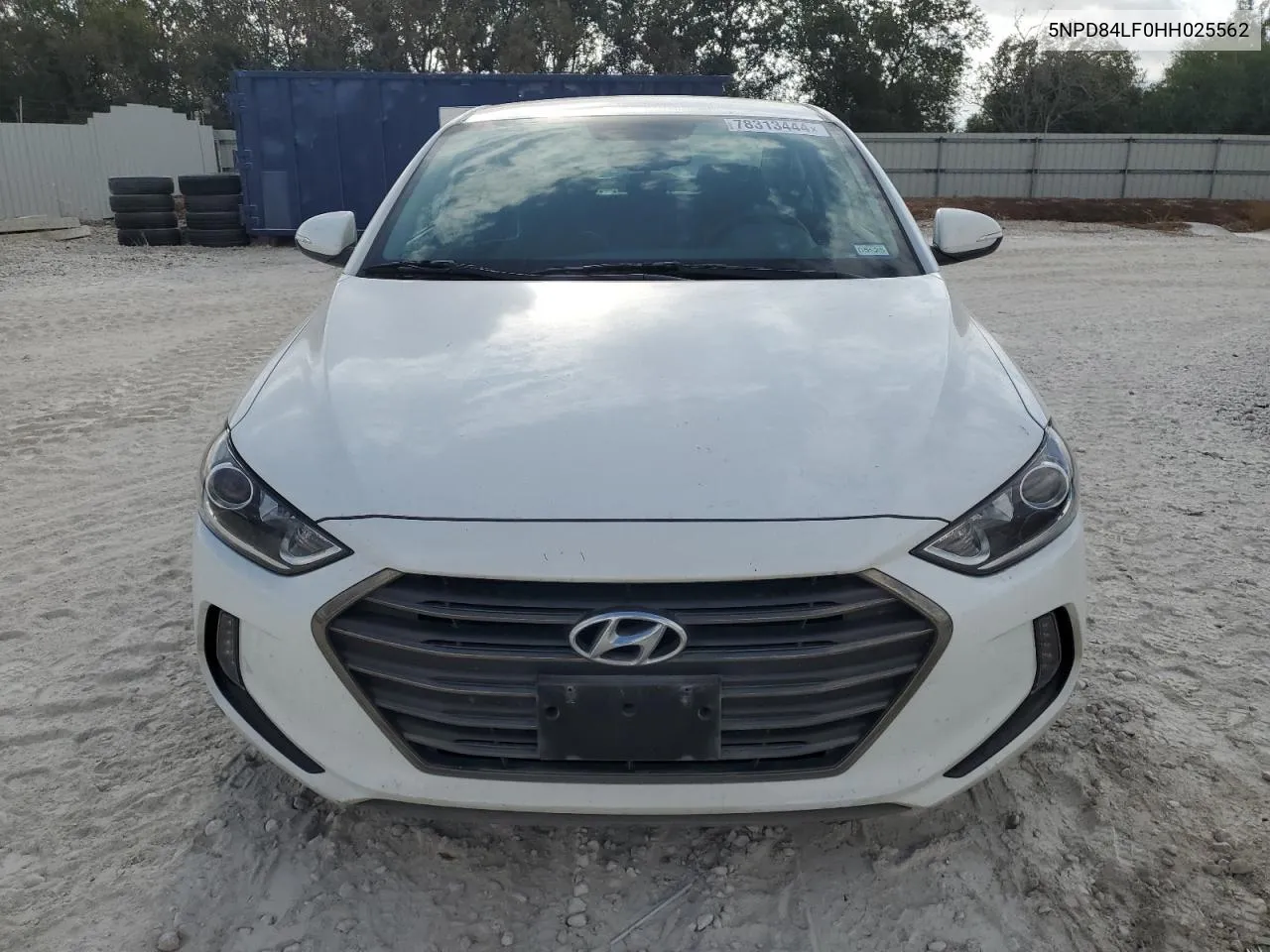 5NPD84LF0HH025562 2017 Hyundai Elantra Se