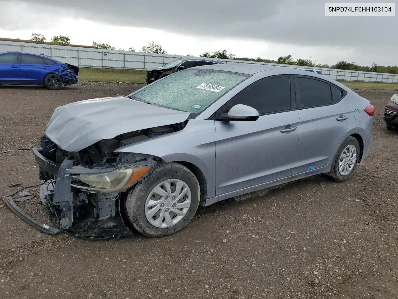 2017 Hyundai Elantra Se VIN: 5NPD74LF6HH103104 Lot: 78466084