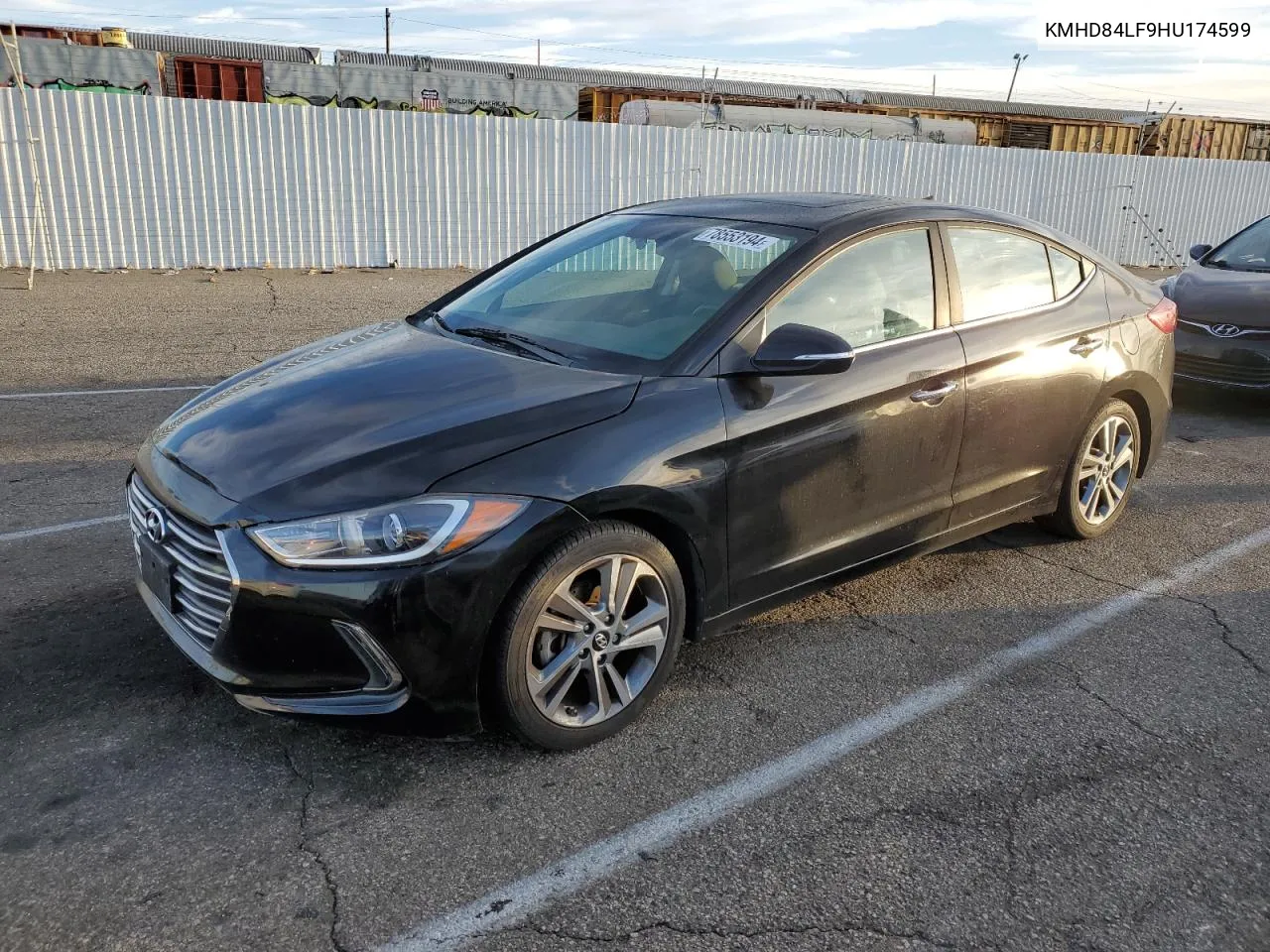 2017 Hyundai Elantra Se VIN: KMHD84LF9HU174599 Lot: 78553194