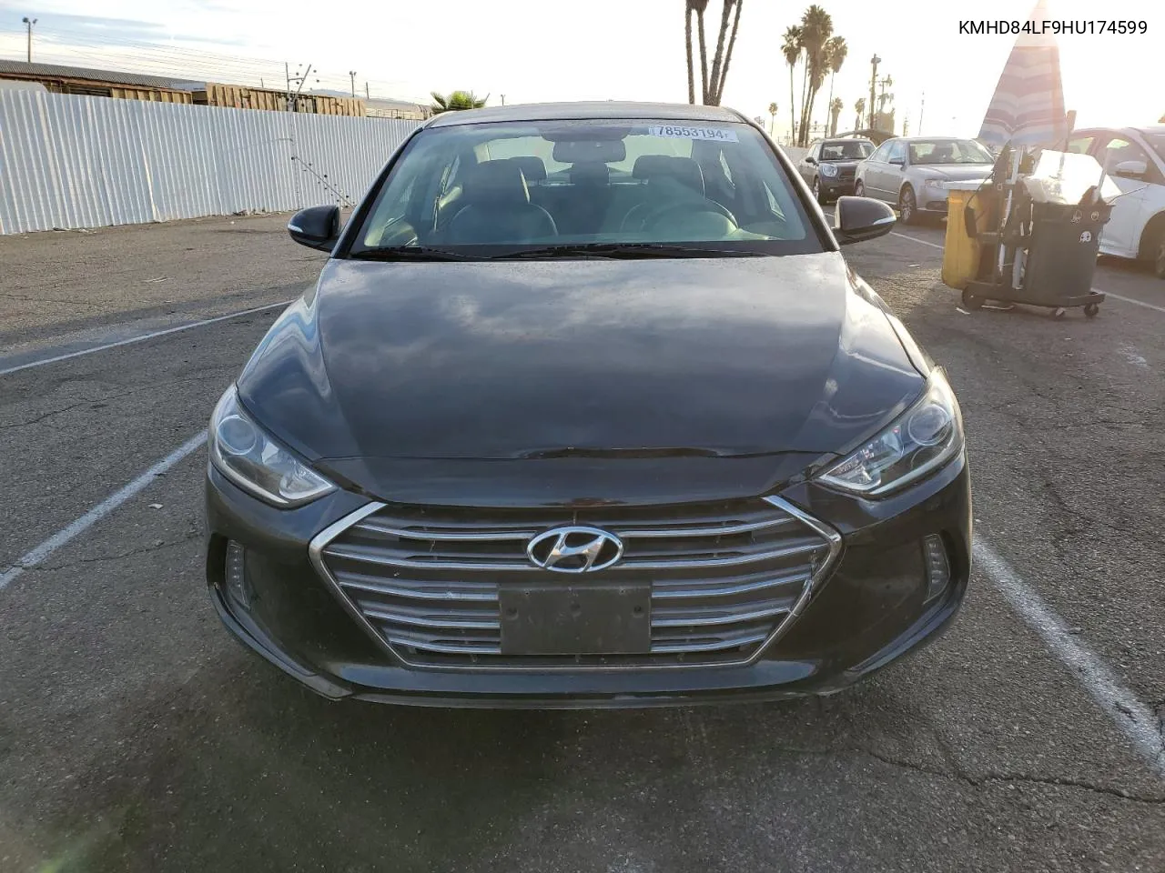 2017 Hyundai Elantra Se VIN: KMHD84LF9HU174599 Lot: 78553194