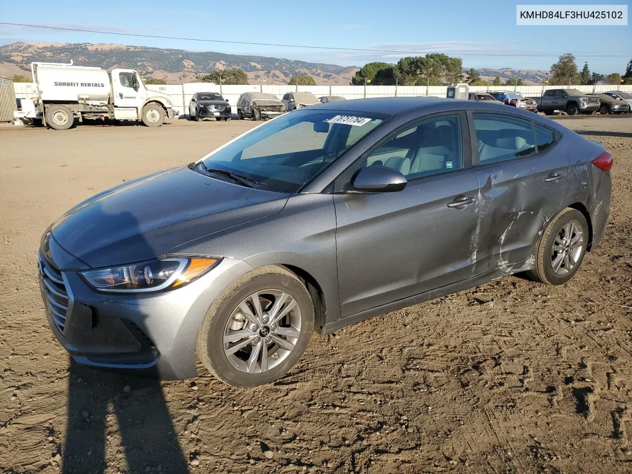 2017 Hyundai Elantra Se VIN: KMHD84LF3HU425102 Lot: 78751764