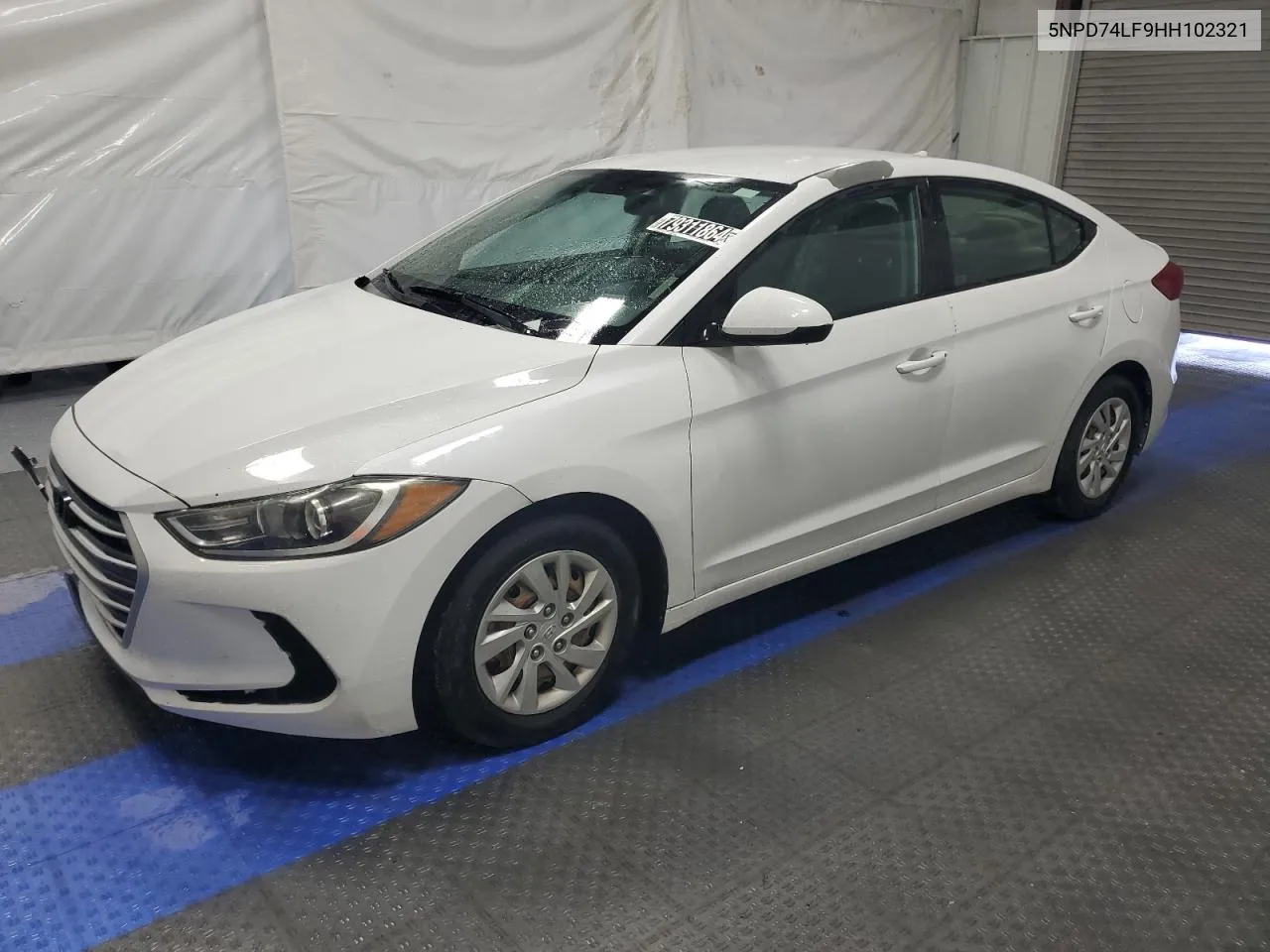 2017 Hyundai Elantra Se VIN: 5NPD74LF9HH102321 Lot: 79311864