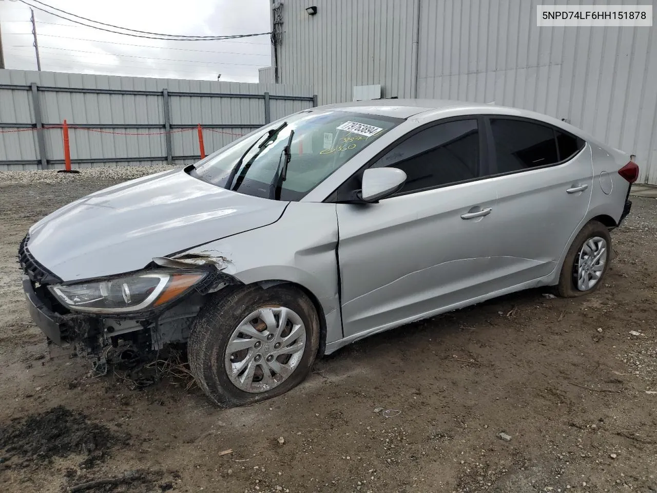 2017 Hyundai Elantra Se VIN: 5NPD74LF6HH151878 Lot: 79763894