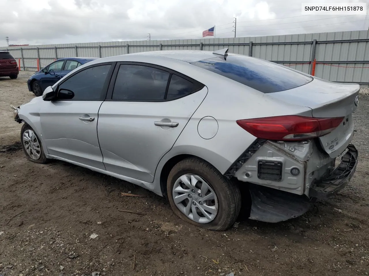 2017 Hyundai Elantra Se VIN: 5NPD74LF6HH151878 Lot: 79763894