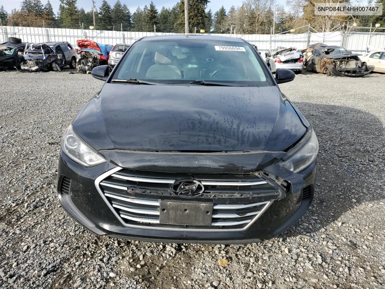 2017 Hyundai Elantra Se VIN: 5NPD84LF4HH007467 Lot: 79956694