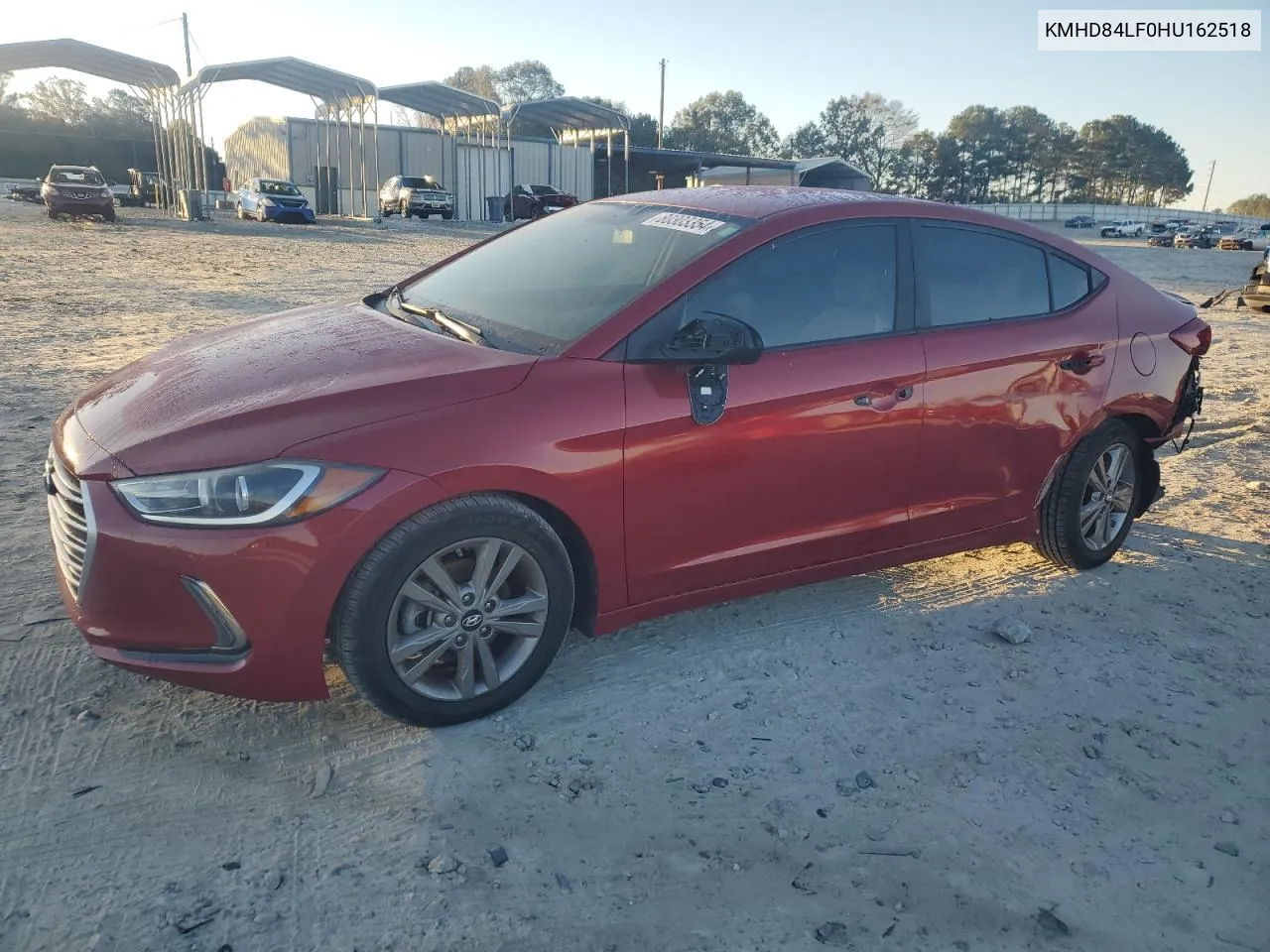 2017 Hyundai Elantra Se VIN: KMHD84LF0HU162518 Lot: 80303354