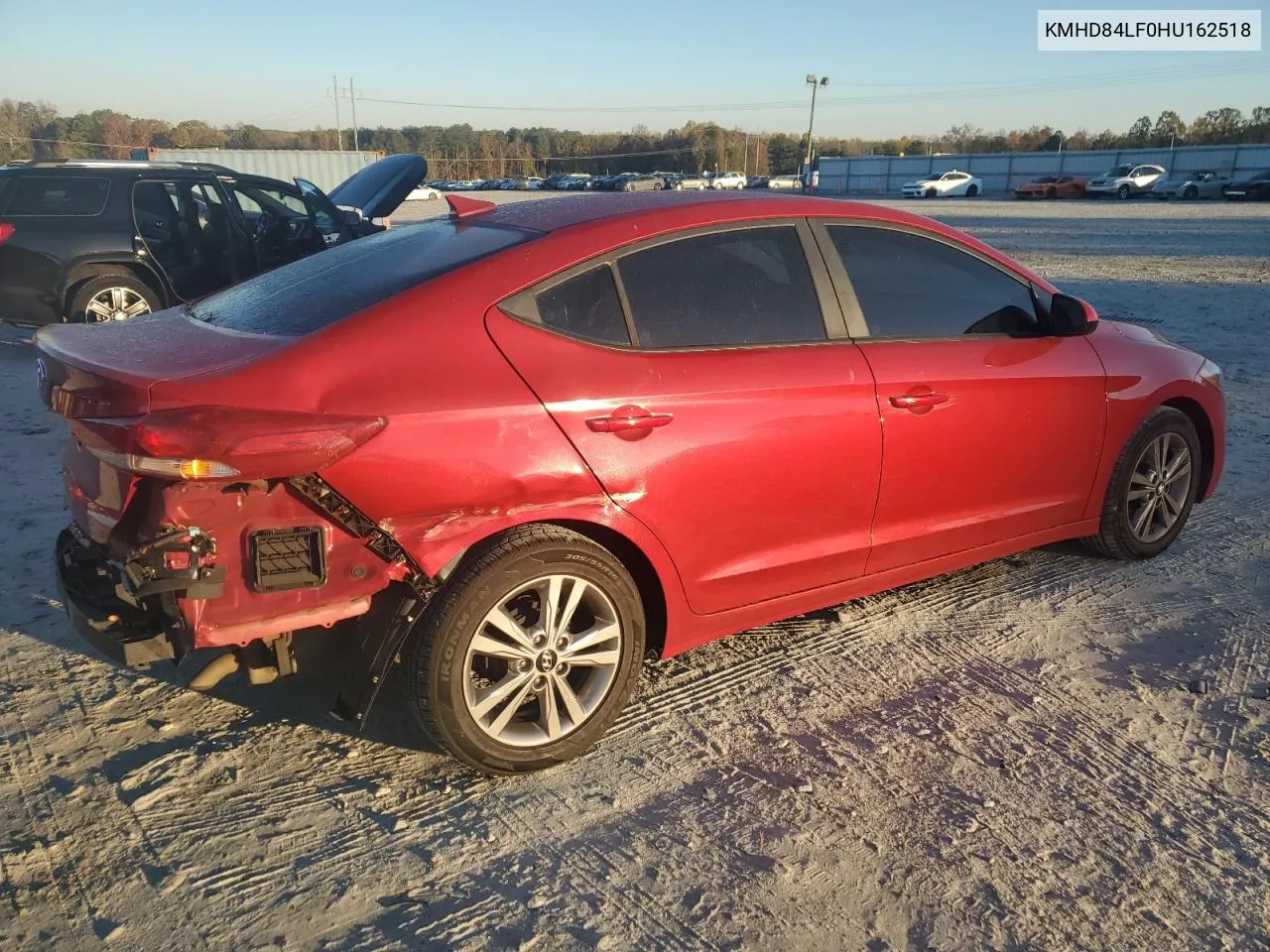 2017 Hyundai Elantra Se VIN: KMHD84LF0HU162518 Lot: 80303354