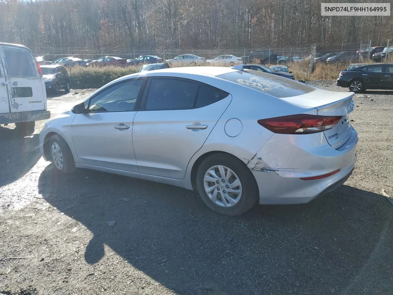 2017 Hyundai Elantra Se VIN: 5NPD74LF9HH164995 Lot: 80870174