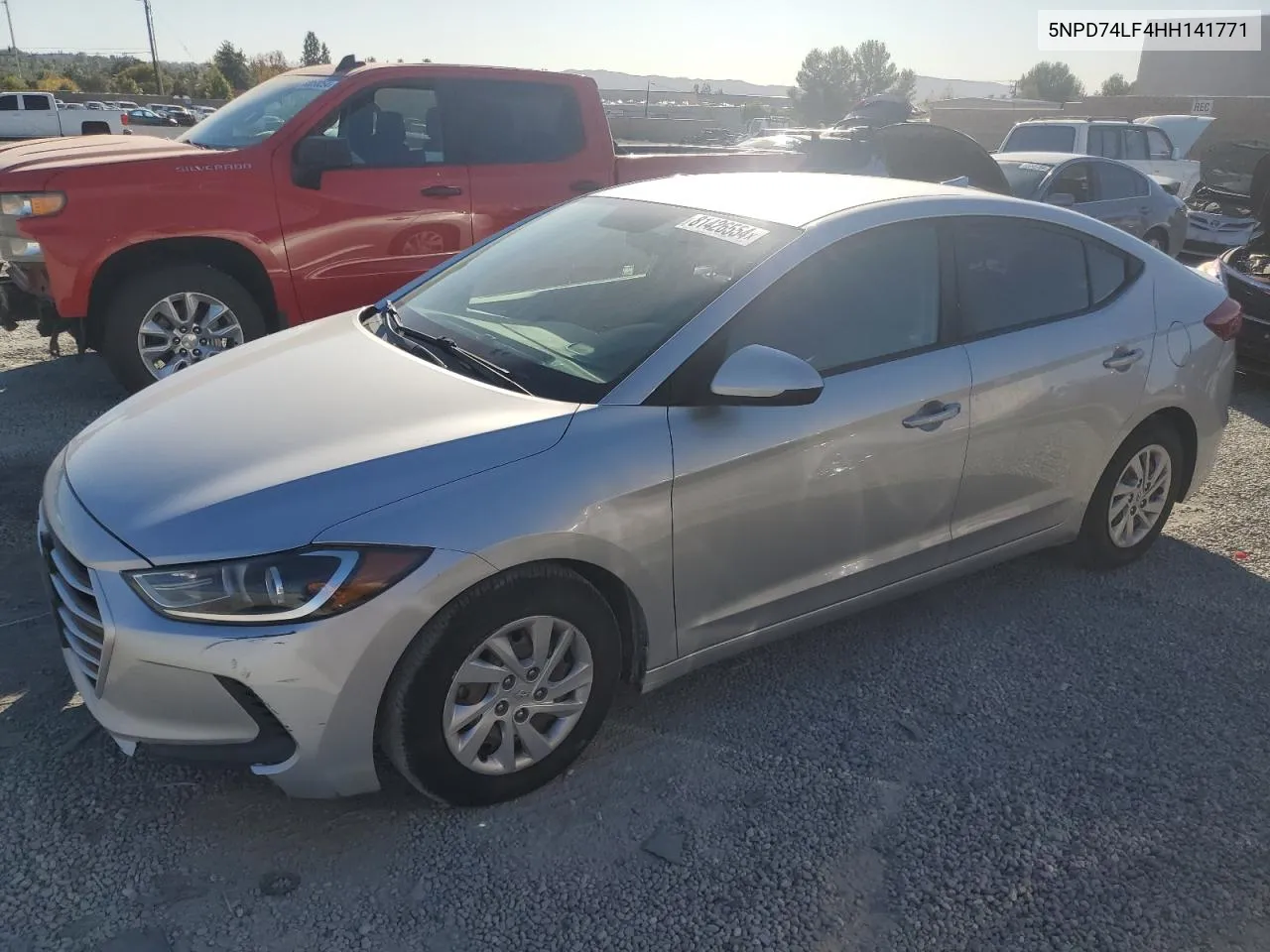 2017 Hyundai Elantra Se VIN: 5NPD74LF4HH141771 Lot: 81426554