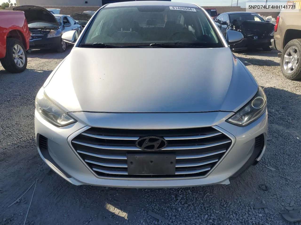 2017 Hyundai Elantra Se VIN: 5NPD74LF4HH141771 Lot: 81426554