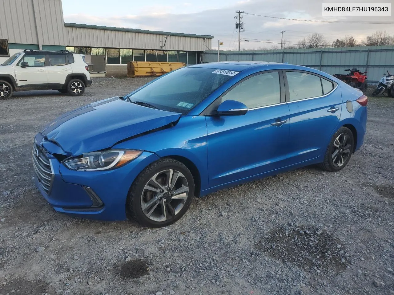 2017 Hyundai Elantra Se VIN: KMHD84LF7HU196343 Lot: 81510614