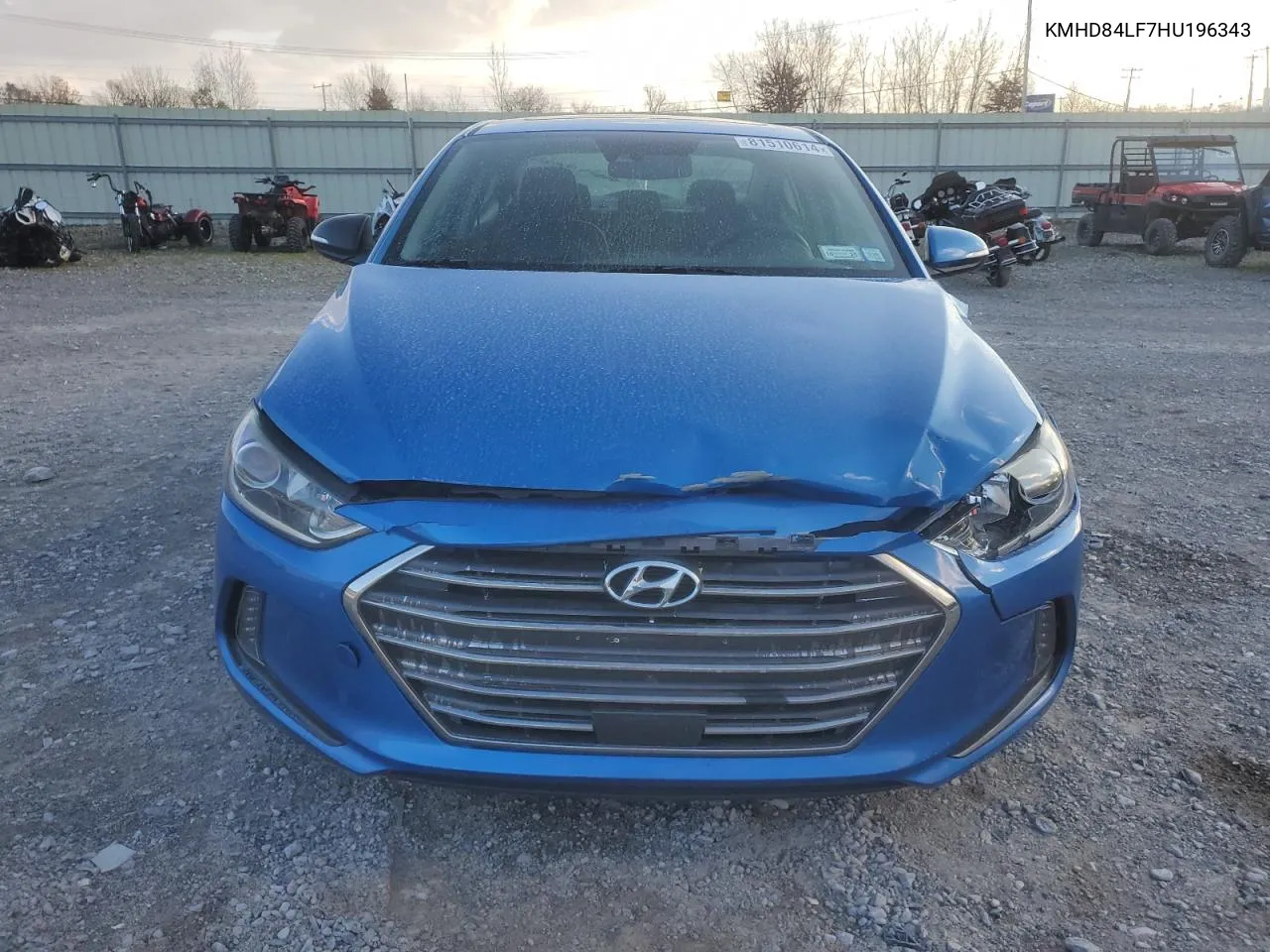 2017 Hyundai Elantra Se VIN: KMHD84LF7HU196343 Lot: 81510614