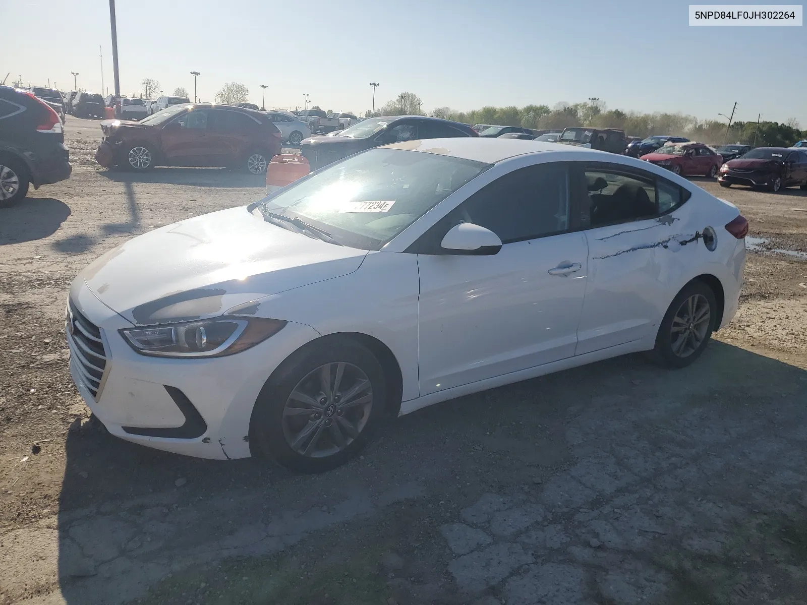 5NPD84LF0JH302264 2018 Hyundai Elantra Sel