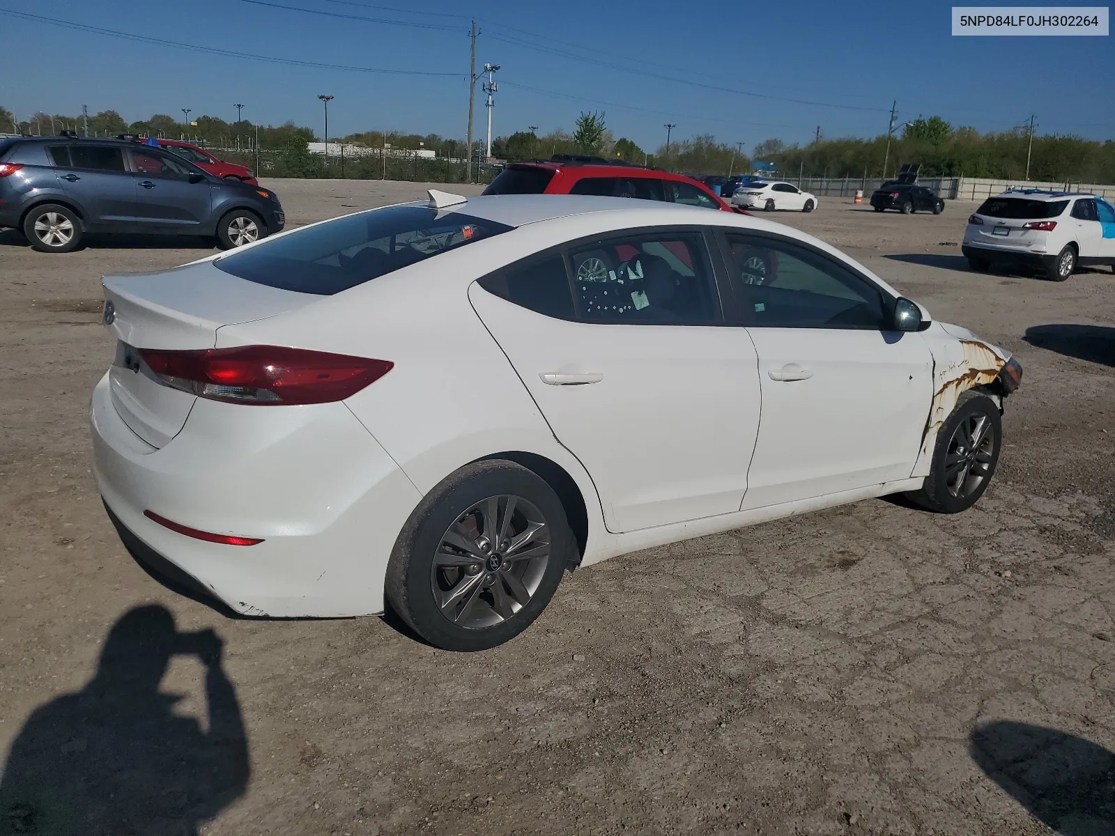 5NPD84LF0JH302264 2018 Hyundai Elantra Sel