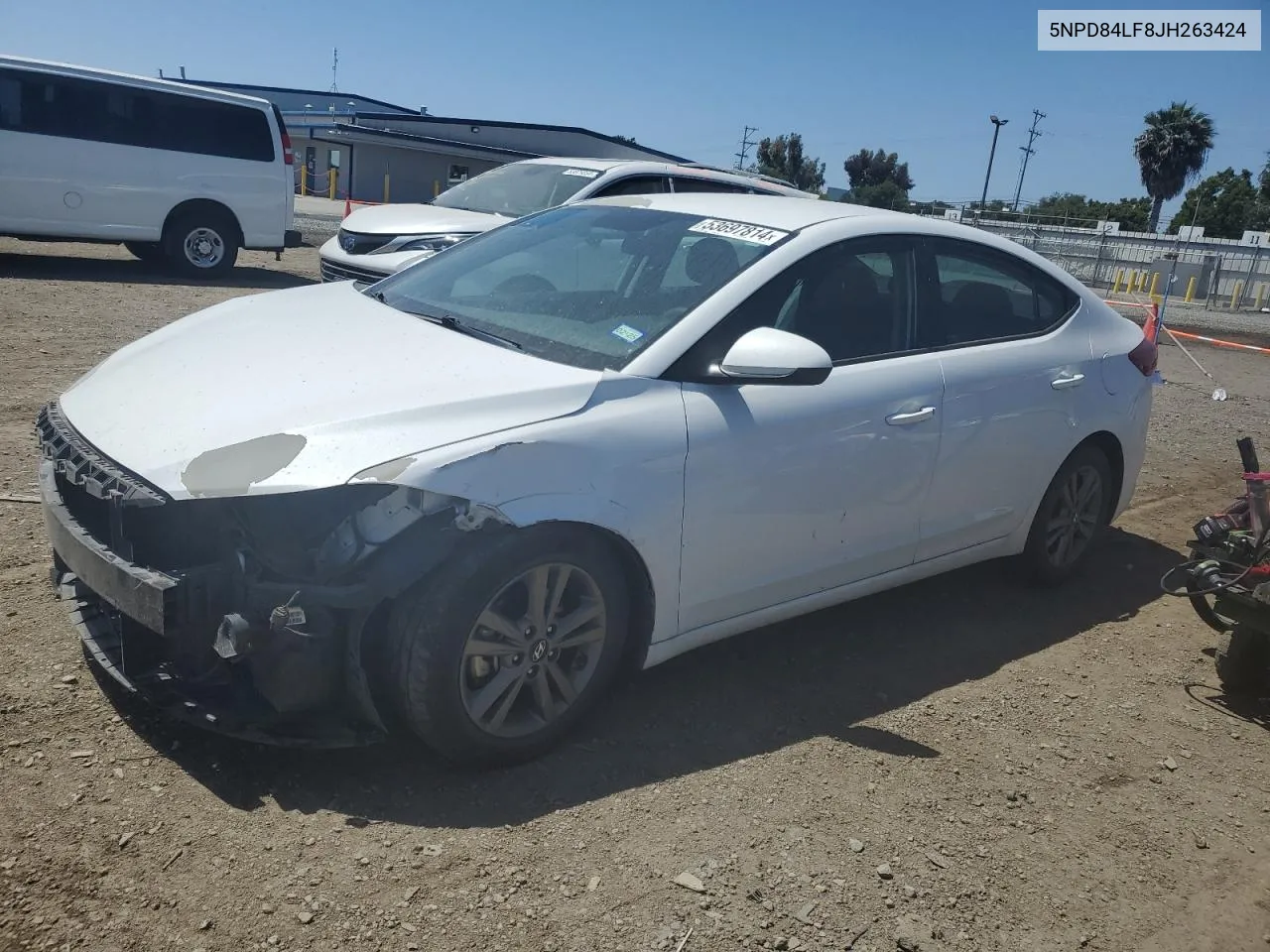 2018 Hyundai Elantra Sel VIN: 5NPD84LF8JH263424 Lot: 53697814