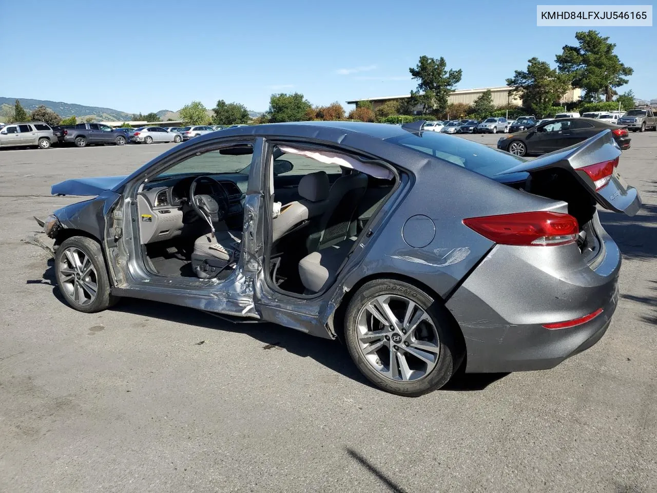 KMHD84LFXJU546165 2018 Hyundai Elantra Sel