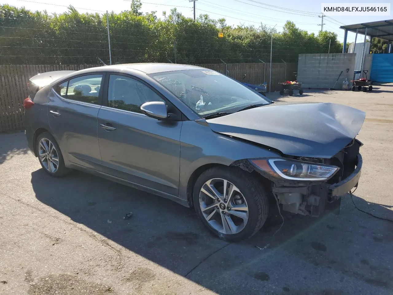 KMHD84LFXJU546165 2018 Hyundai Elantra Sel