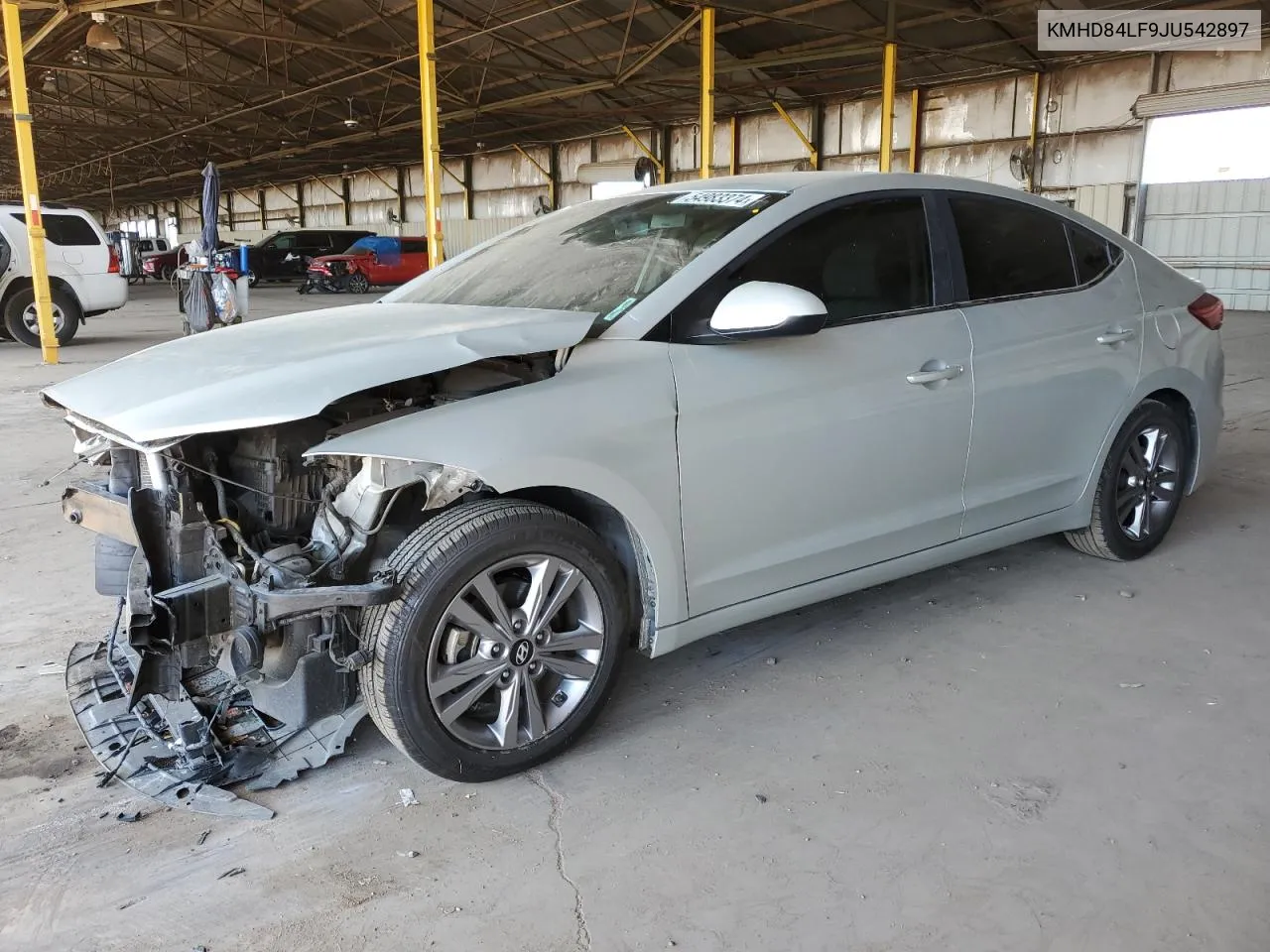 2018 Hyundai Elantra Sel VIN: KMHD84LF9JU542897 Lot: 54983374