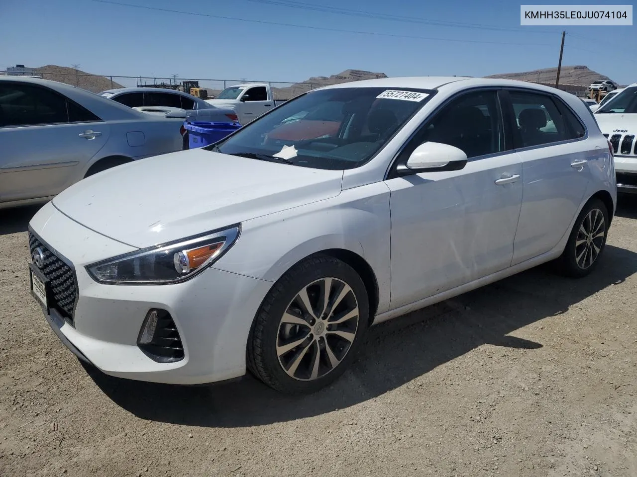 2018 Hyundai Elantra Gt VIN: KMHH35LE0JU074104 Lot: 55727404