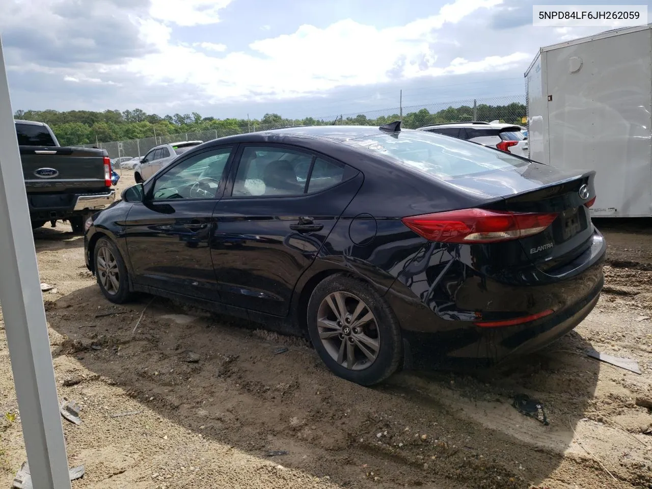 2018 Hyundai Elantra Sel VIN: 5NPD84LF6JH262059 Lot: 55895124