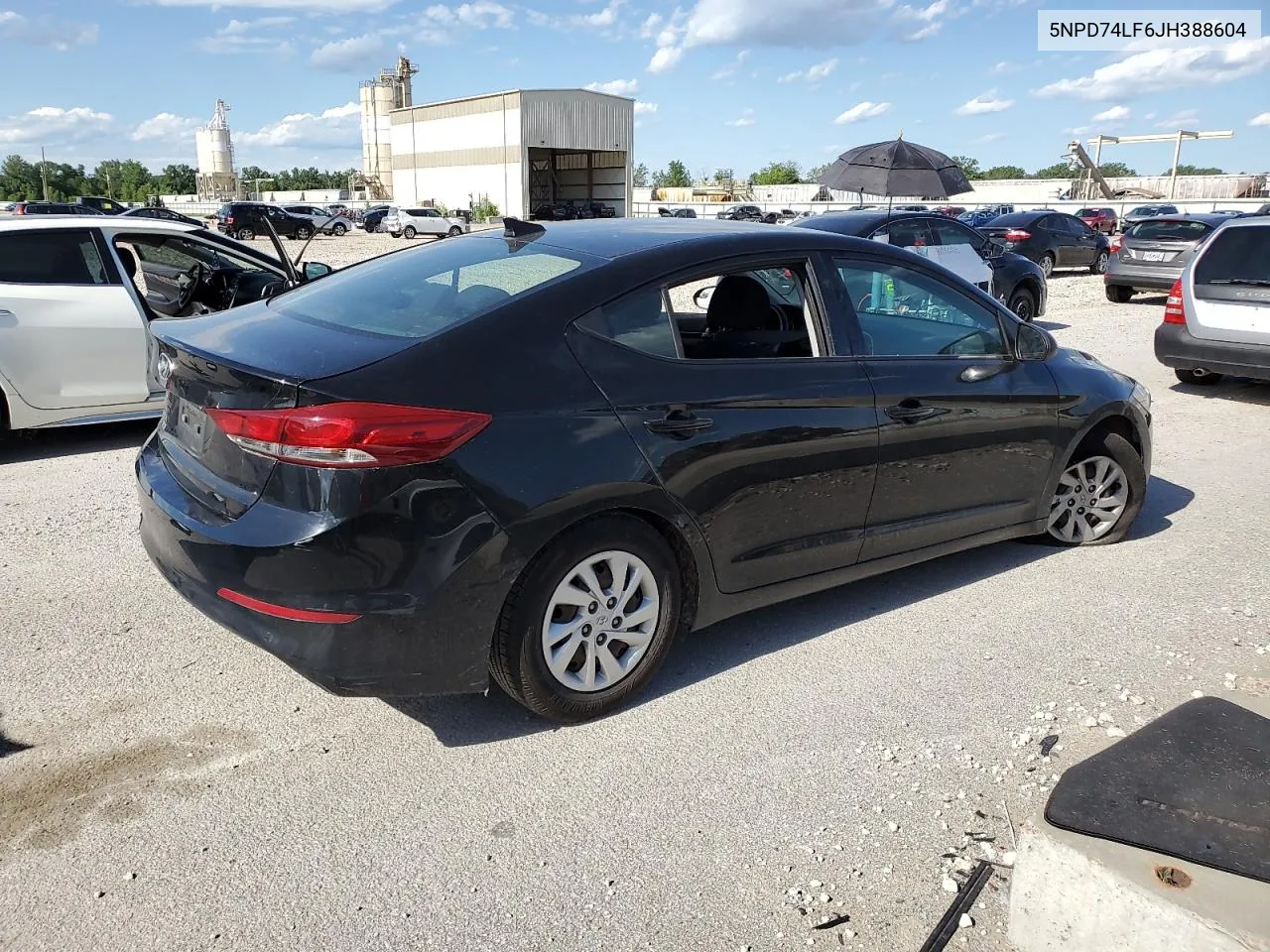 5NPD74LF6JH388604 2018 Hyundai Elantra Se