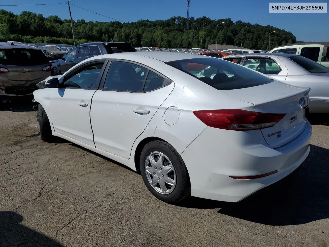 2018 Hyundai Elantra Se VIN: 5NPD74LF3JH296690 Lot: 58140274