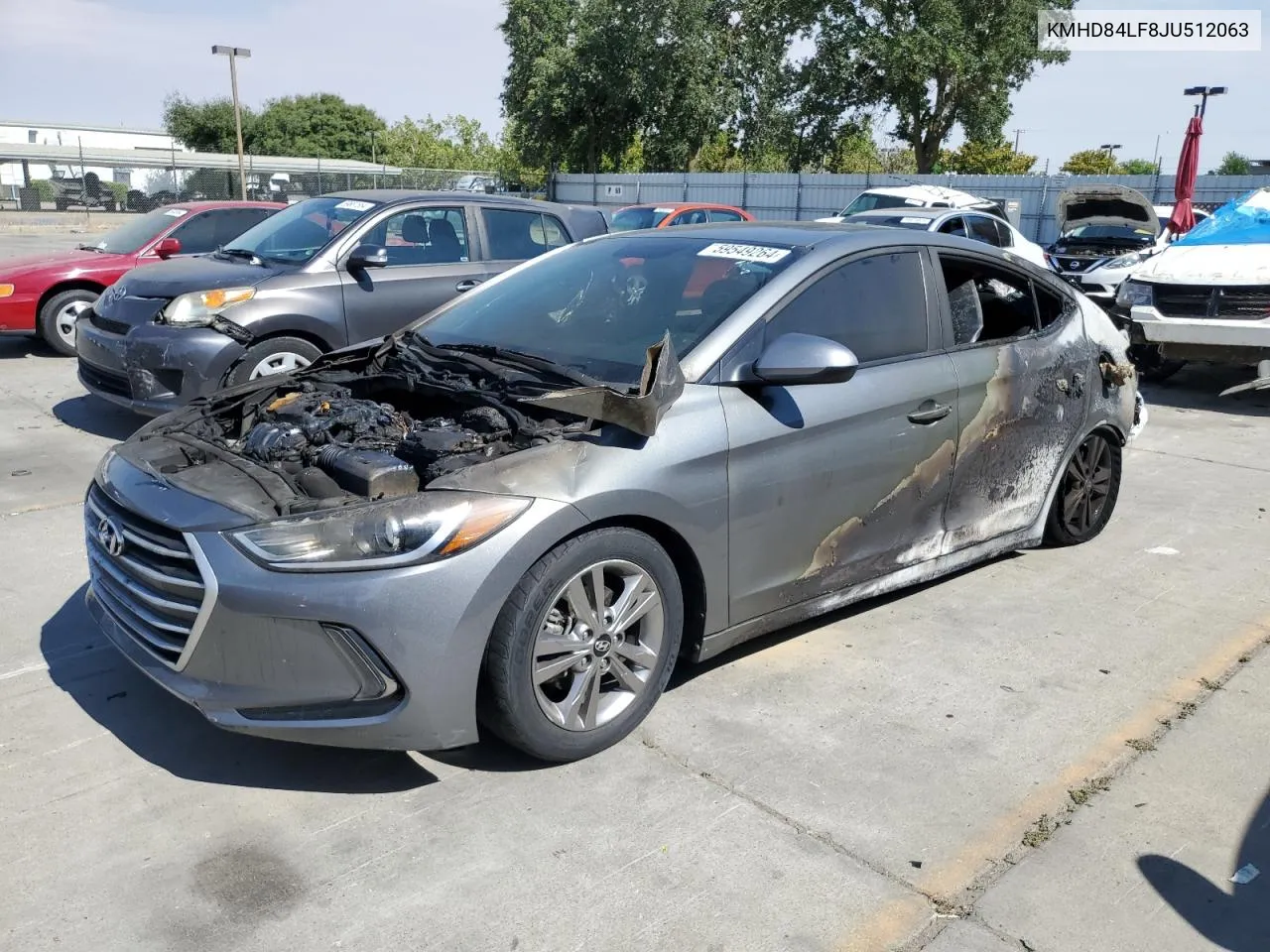 2018 Hyundai Elantra Sel VIN: KMHD84LF8JU512063 Lot: 59549264