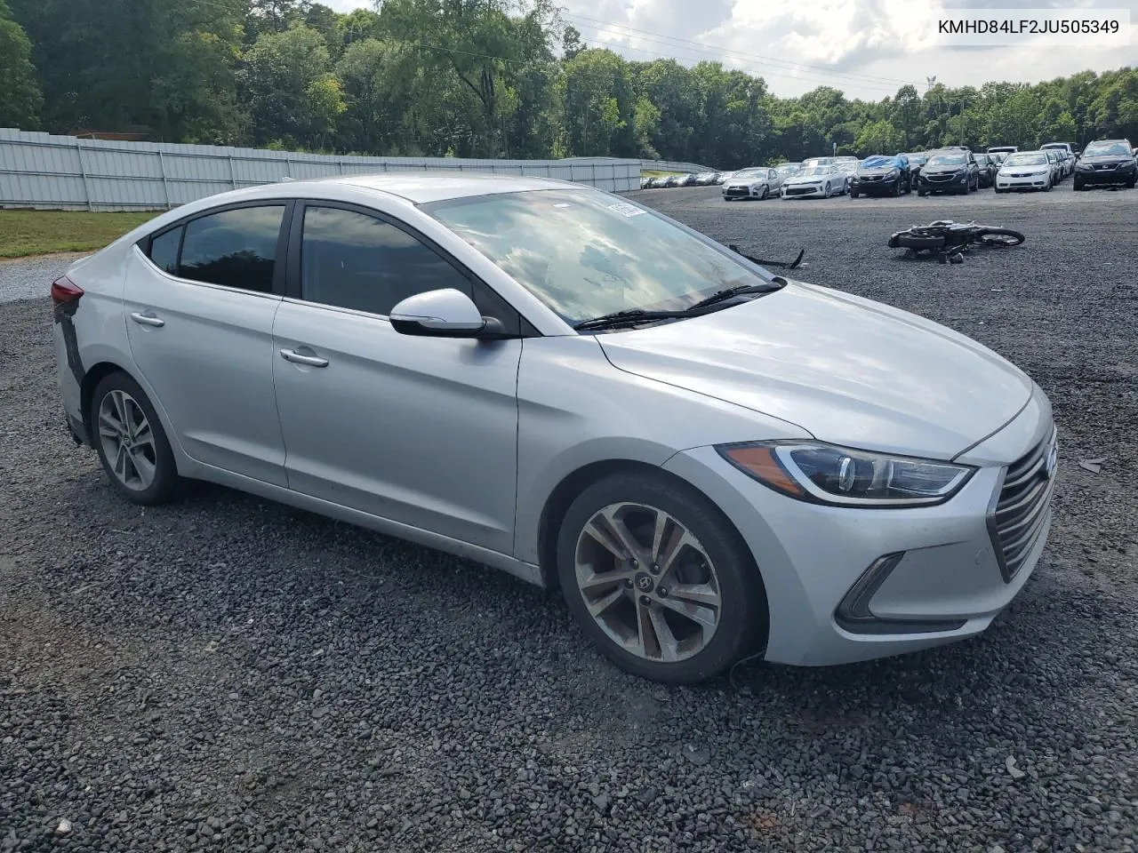 KMHD84LF2JU505349 2018 Hyundai Elantra Sel