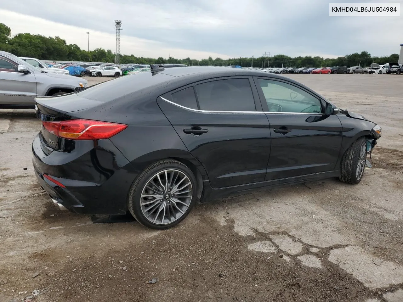 2018 Hyundai Elantra Sport VIN: KMHD04LB6JU504984 Lot: 61738634