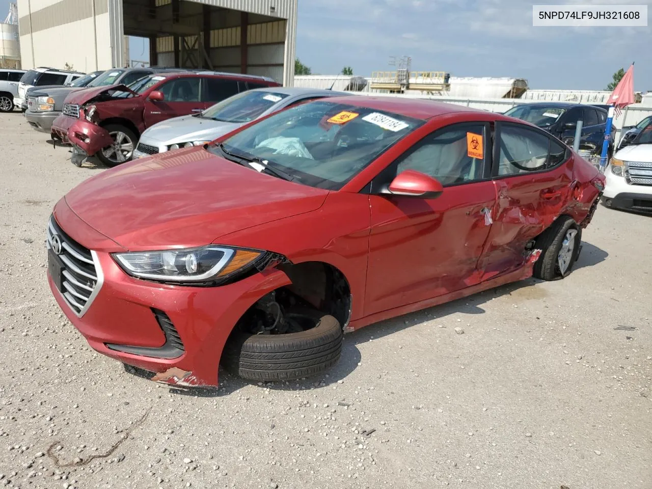 2018 Hyundai Elantra Se VIN: 5NPD74LF9JH321608 Lot: 62841184