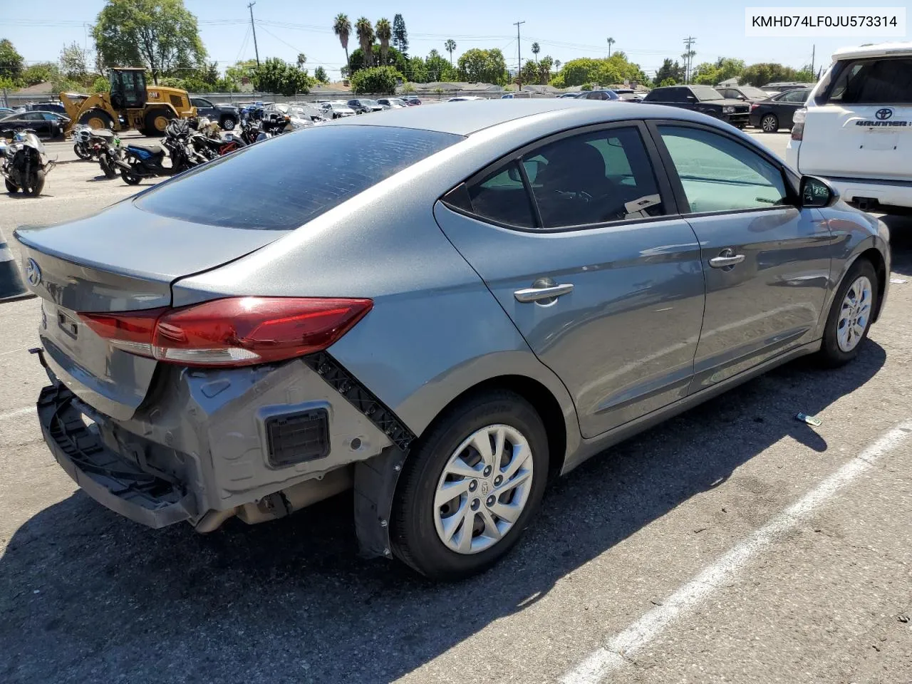 2018 Hyundai Elantra Se VIN: KMHD74LF0JU573314 Lot: 64628374