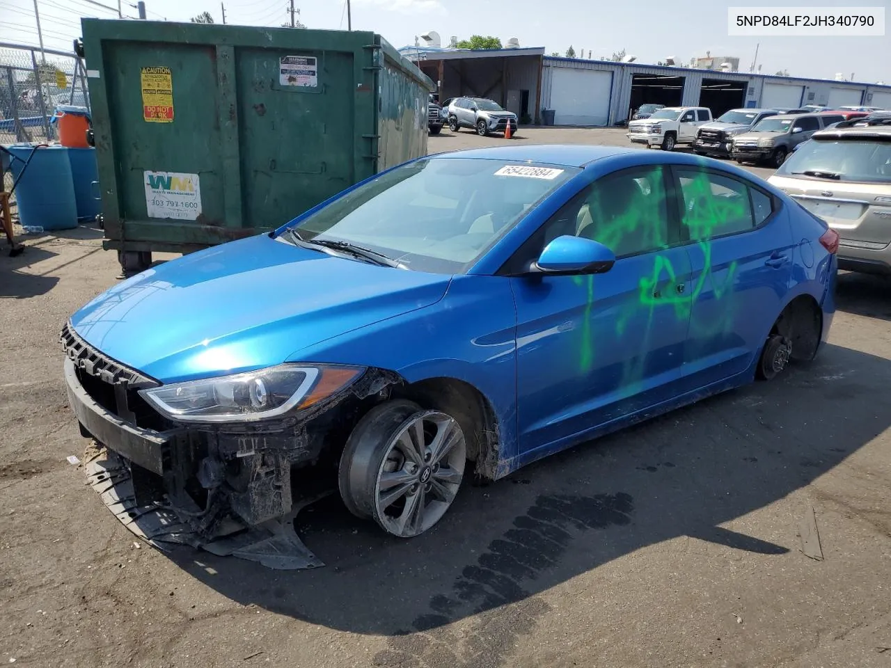 5NPD84LF2JH340790 2018 Hyundai Elantra Sel