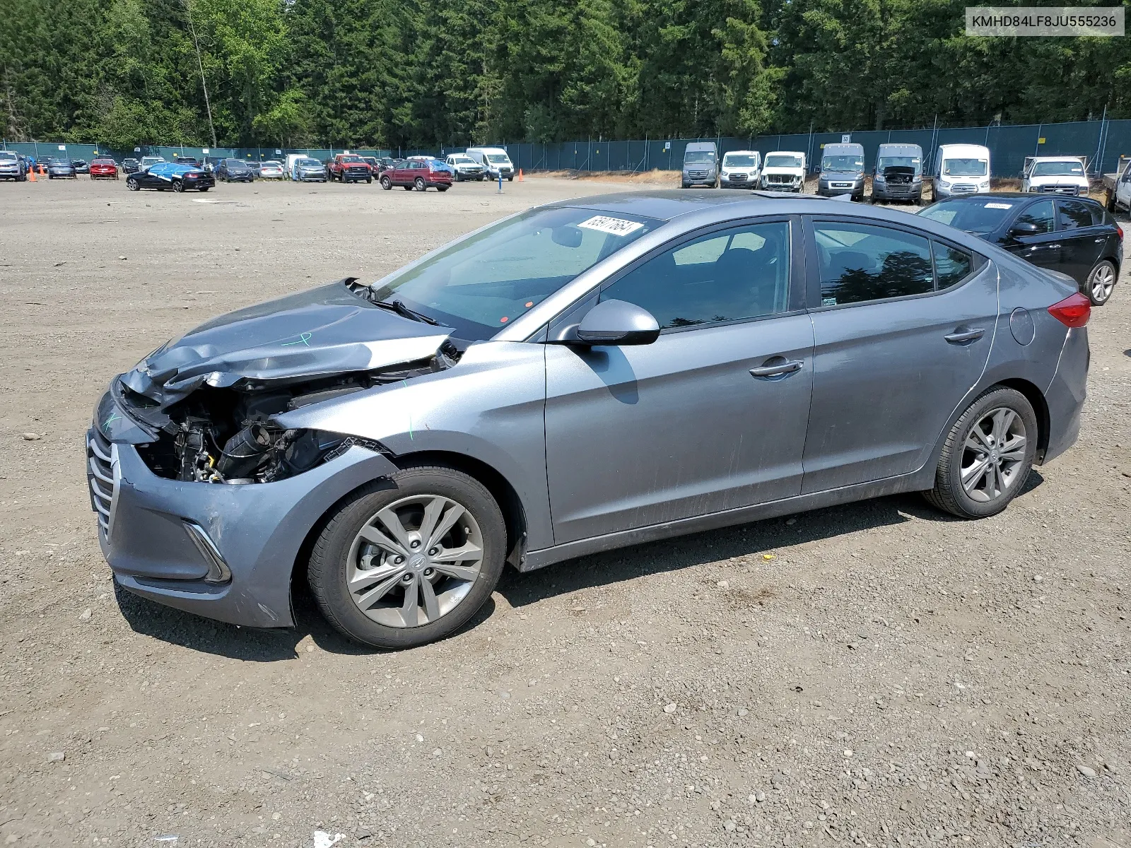 KMHD84LF8JU555236 2018 Hyundai Elantra Sel