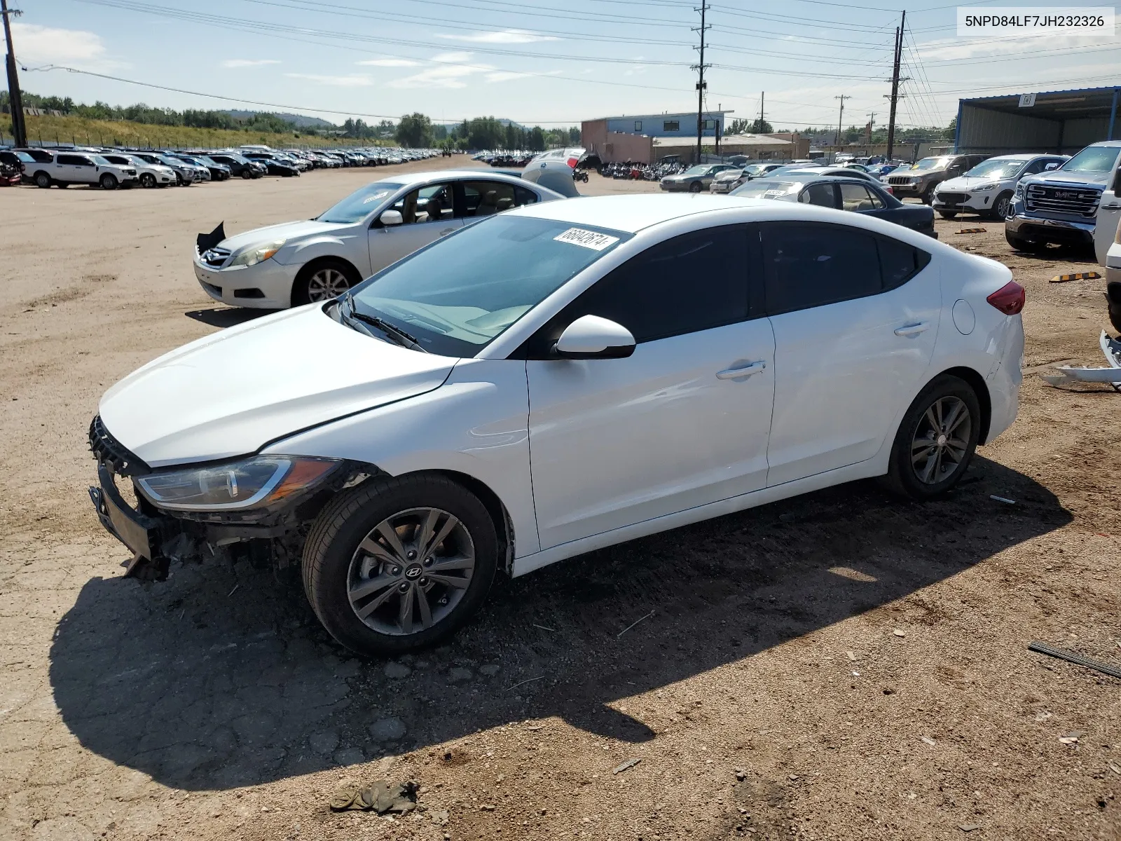 2018 Hyundai Elantra Sel VIN: 5NPD84LF7JH232326 Lot: 66042674