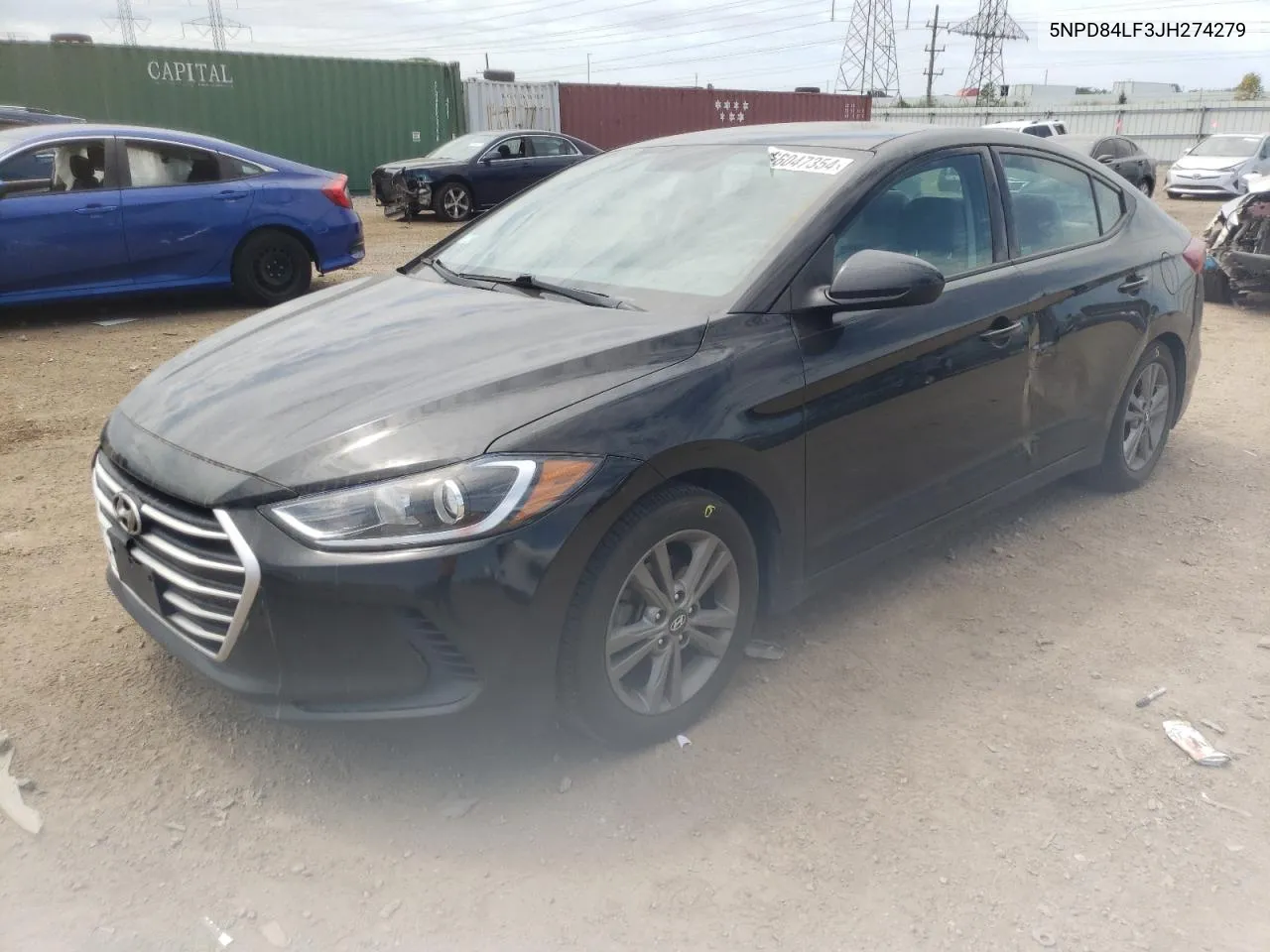 5NPD84LF3JH274279 2018 Hyundai Elantra Sel