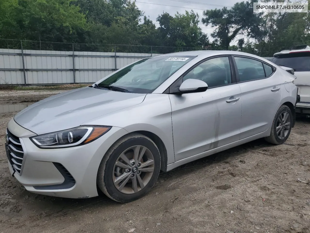 5NPD84LF7JH310605 2018 Hyundai Elantra Sel