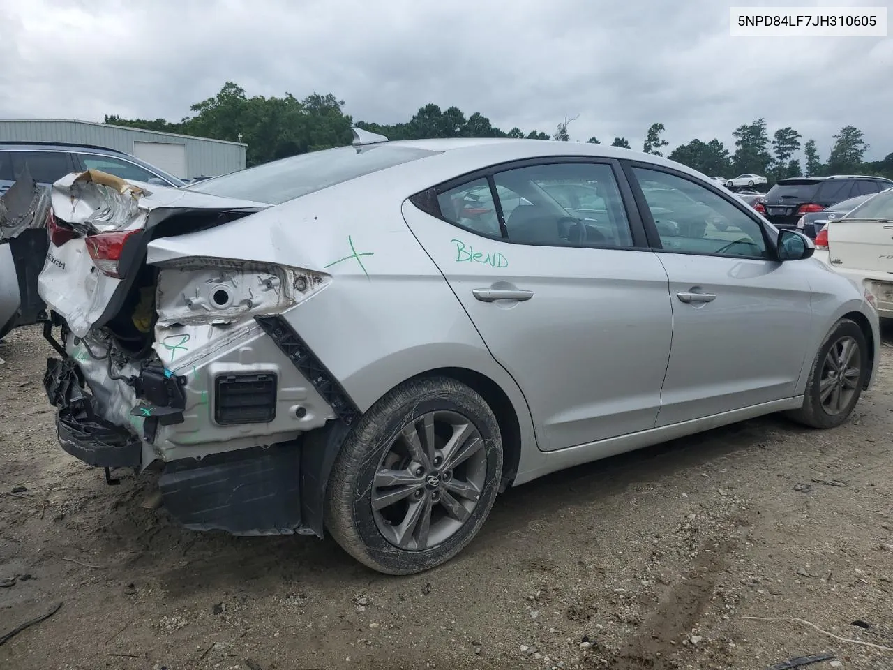 5NPD84LF7JH310605 2018 Hyundai Elantra Sel