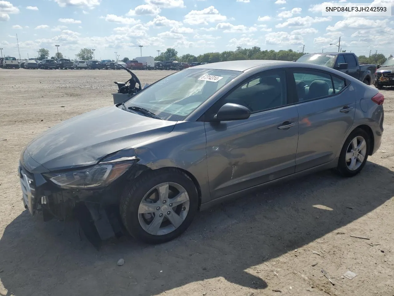 2018 Hyundai Elantra Sel VIN: 5NPD84LF3JH242593 Lot: 67314314