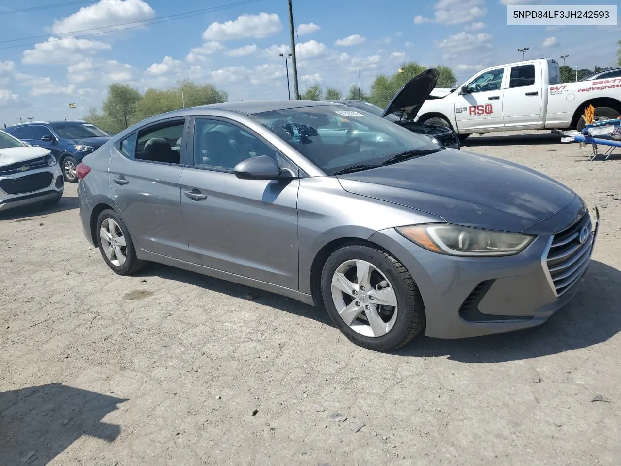 5NPD84LF3JH242593 2018 Hyundai Elantra Sel