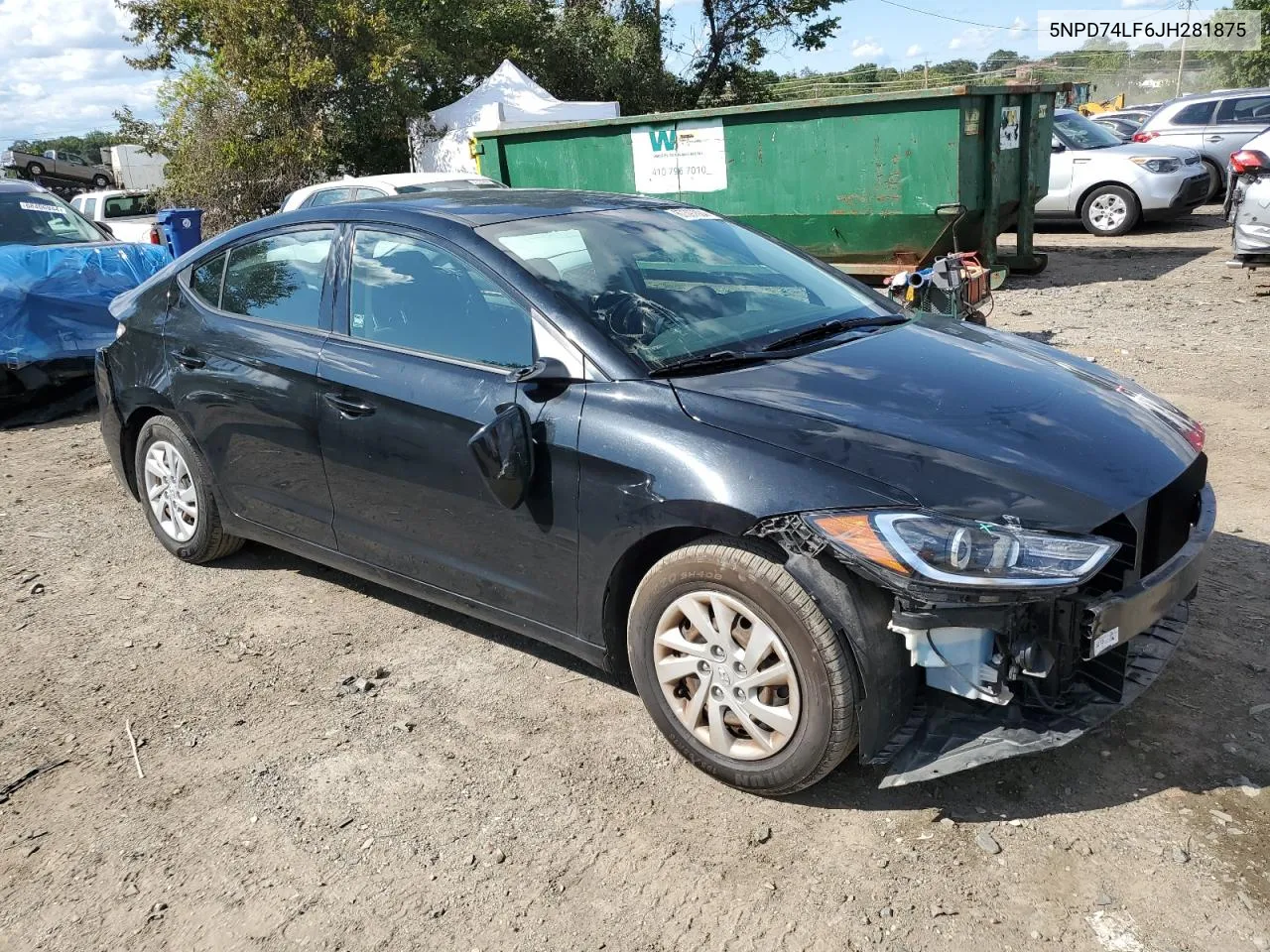 5NPD74LF6JH281875 2018 Hyundai Elantra Se