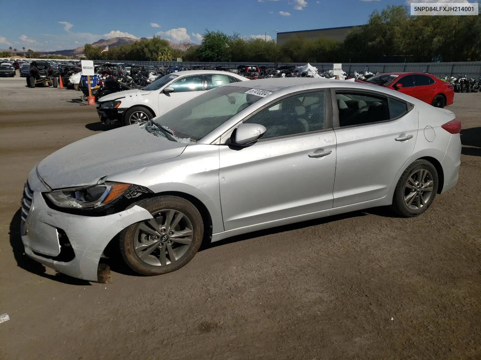 5NPD84LFXJH214001 2018 Hyundai Elantra Sel