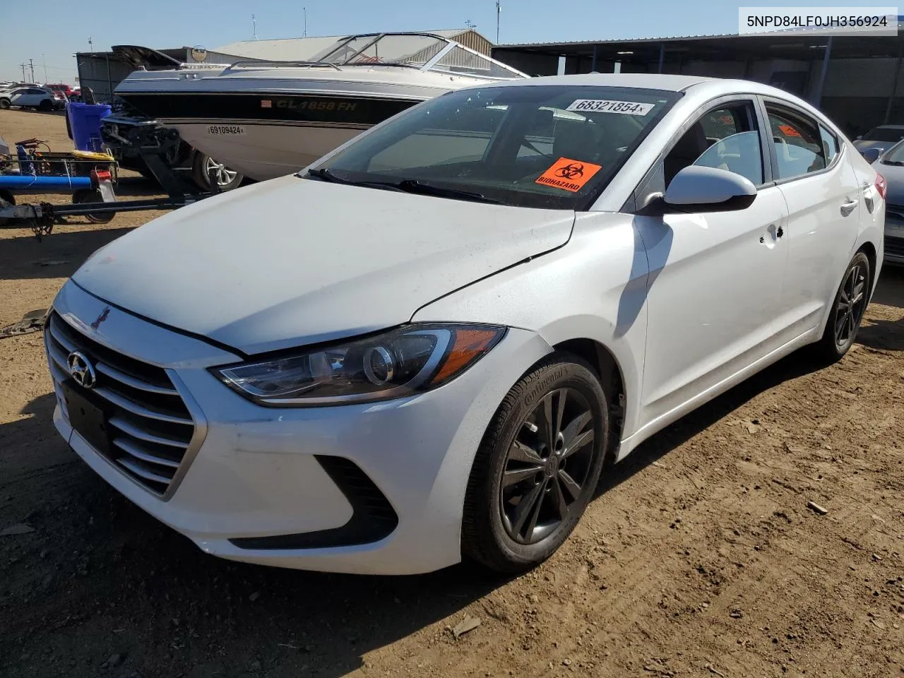 5NPD84LF0JH356924 2018 Hyundai Elantra Sel