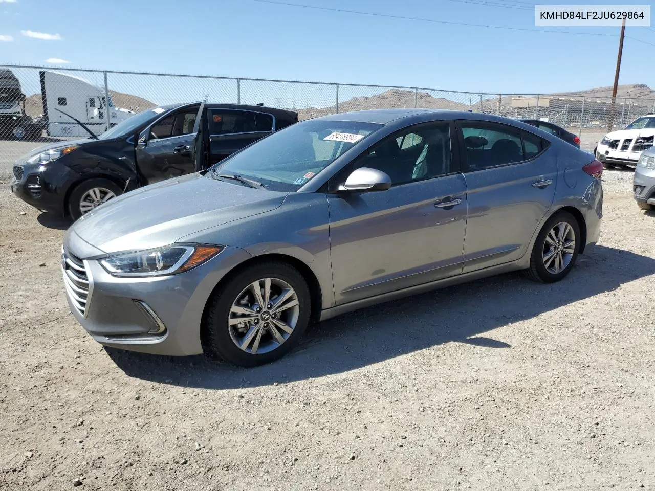 2018 Hyundai Elantra Sel VIN: KMHD84LF2JU629864 Lot: 68476994