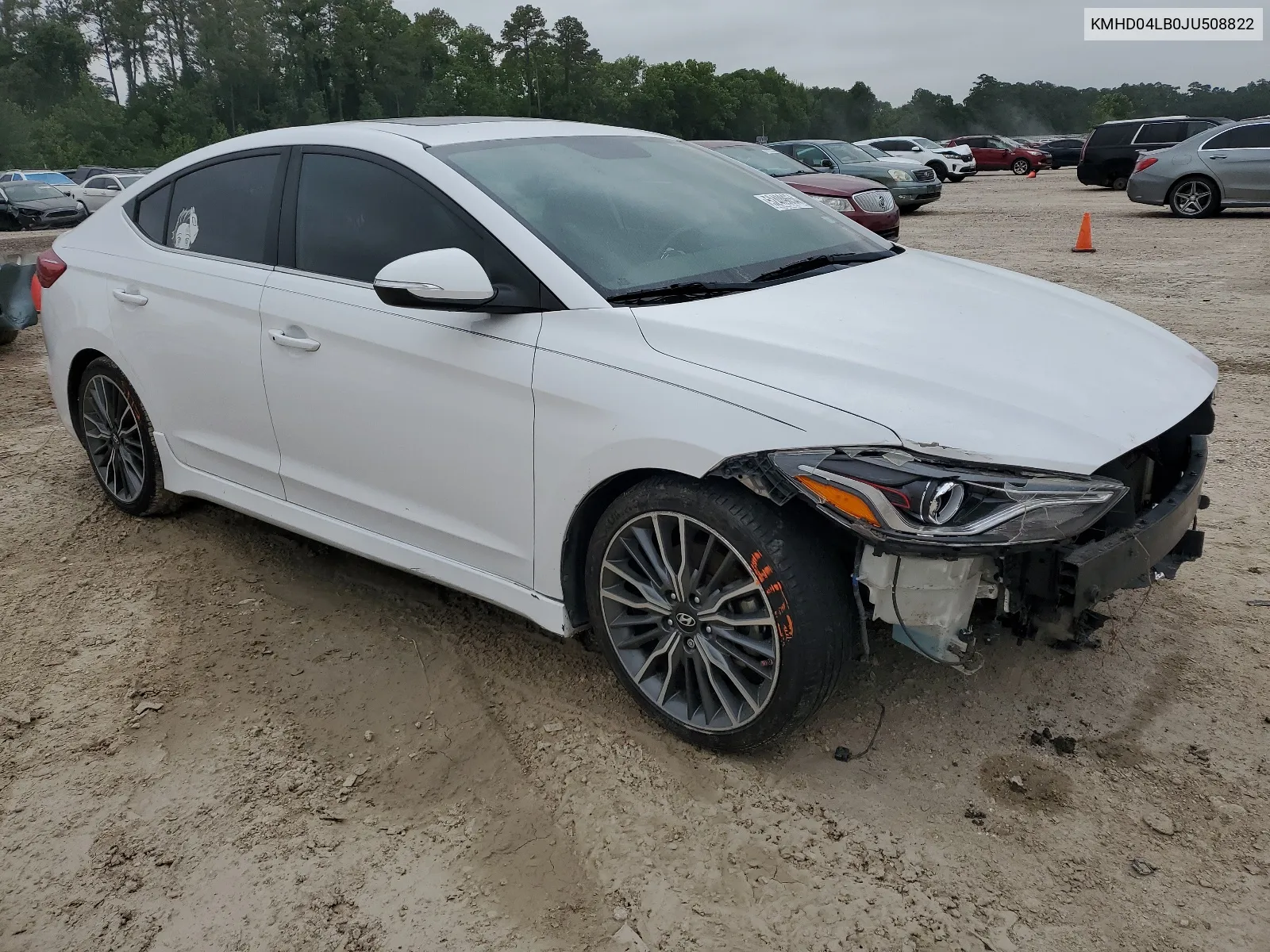 2018 Hyundai Elantra Sport VIN: KMHD04LB0JU508822 Lot: 68671354