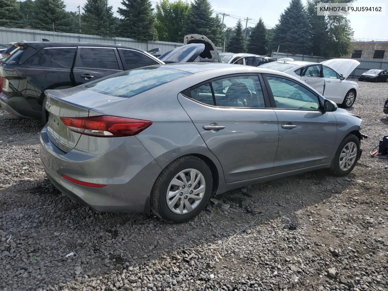 2018 Hyundai Elantra Se VIN: KMHD74LF9JU594162 Lot: 68826384