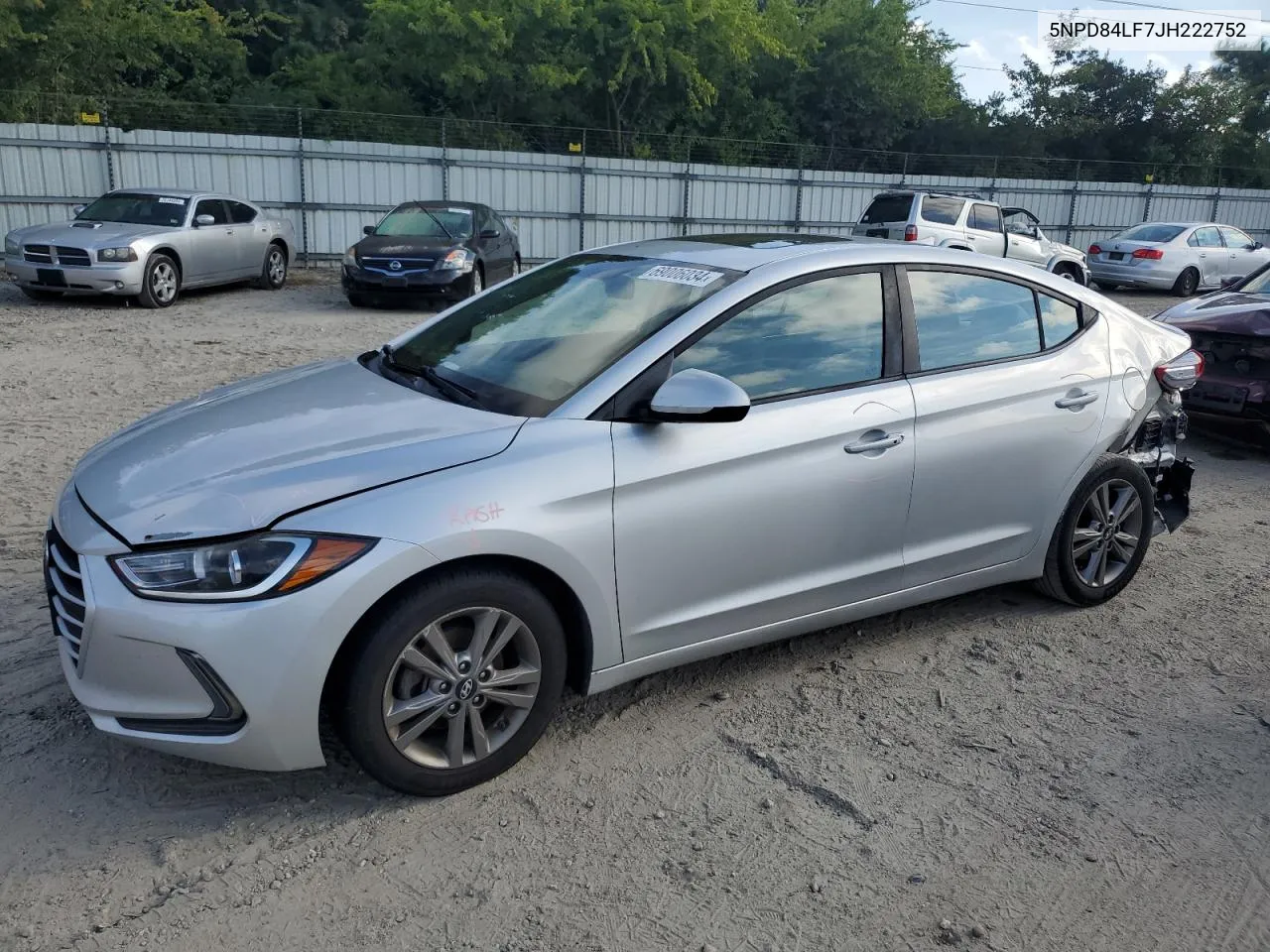 2018 Hyundai Elantra Sel VIN: 5NPD84LF7JH222752 Lot: 69006034