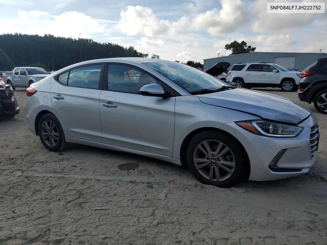 2018 Hyundai Elantra Sel VIN: 5NPD84LF7JH222752 Lot: 69006034