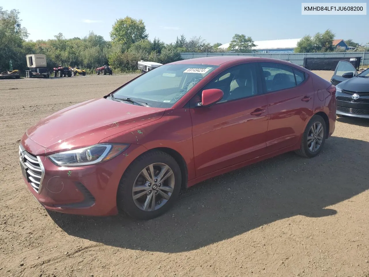 KMHD84LF1JU608200 2018 Hyundai Elantra Sel