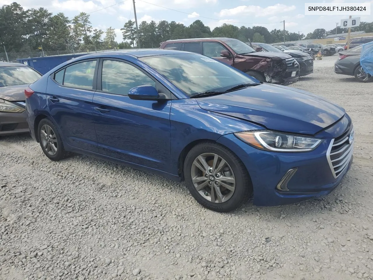 5NPD84LF1JH380424 2018 Hyundai Elantra Sel