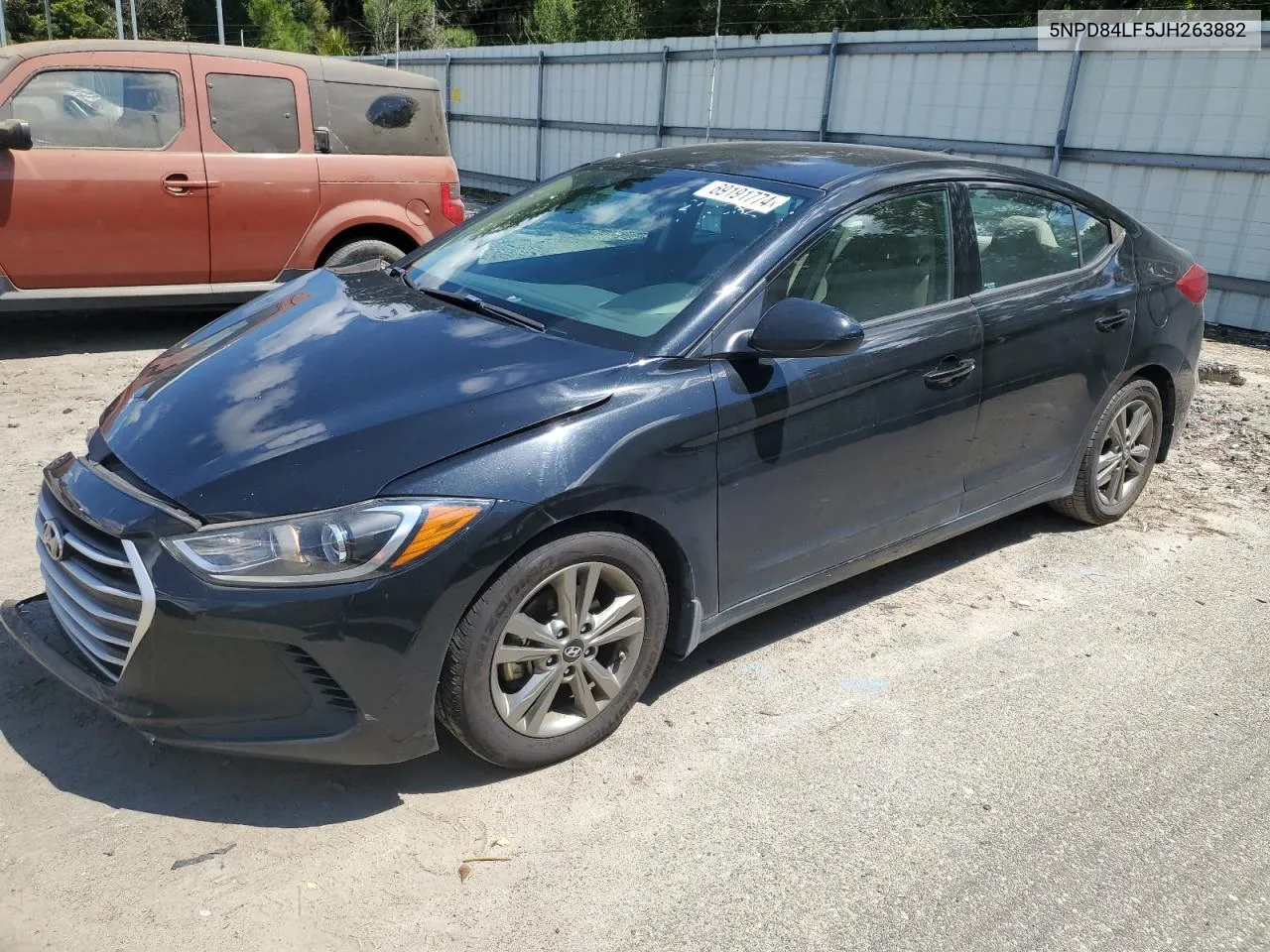 2018 Hyundai Elantra Sel VIN: 5NPD84LF5JH263882 Lot: 69191774